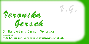 veronika gersch business card